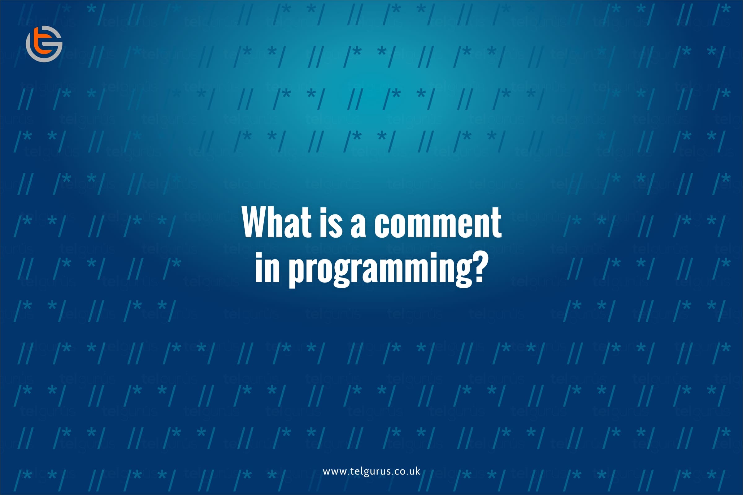 What is a comment in programming?